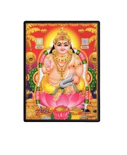 Kubera Laminated Photo - 13x15 Inches, Divine Blessings for Home & Office and Temple Decoration