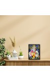 Krishna Laminated Photo - 7x9 Inches, Divine Blessings for Home & Office and Temple Decoration
