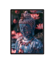 Buddha Laminated Photo - 5x7 Inches, Divine Blessings for Home & Office and Temple Decoration
