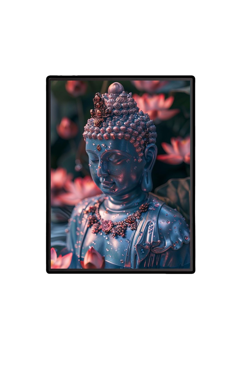 Buddha Laminated Photo - 5x7 Inches, Divine Blessings for Home & Office and Temple Decoration