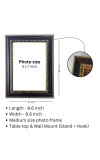 Hitech Sales Photo Frame for Temple and Home Decoration with Jagannath Dev, Balaram, Subhadra with Floral Design Frame, 5 x 7 Inches – Brown (Pack of 1)