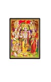 Ram Darbar Laminated Photo - 5x7 Inches, Divine Blessings for Home & Office and Temple Decoration