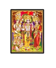 Ram Darbar Laminated Photo - 5x7 Inches, Divine Blessings for Home & Office and Temple Decoration