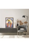 Vishnu Laminated Photo - 5x7 Inches, Divine Blessings for Home & Office and Temple Decoration