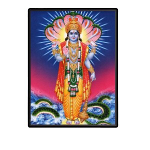 Vishnu Laminated Photo - 5x7 Inches, Divine Blessings for Home & Office and Temple Decoration Vishnu Laminated Photo - 5x7 Inches, Divine Blessings for Home & Office and Temple Decoration