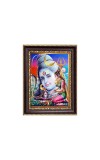 Lord Shiva and Shiv Lingam Digital Print Photo 6.7x8.7 inches - Vibrant Religious Wall Art for Home, Office and Temple Decor.