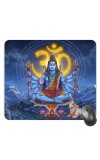 Customized Lord Shiva Picture Sublimation Mouse Pad | 8 X 7.5 Inch | Smooth Cloth Surface | Non-Slip Rubber Base | Personalized Mousepad for Laptop & Desktop (F17024)