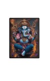Ganesh Laminated Photo - 5x7 Inches, Divine Blessings for Home & Office and Temple Decoration