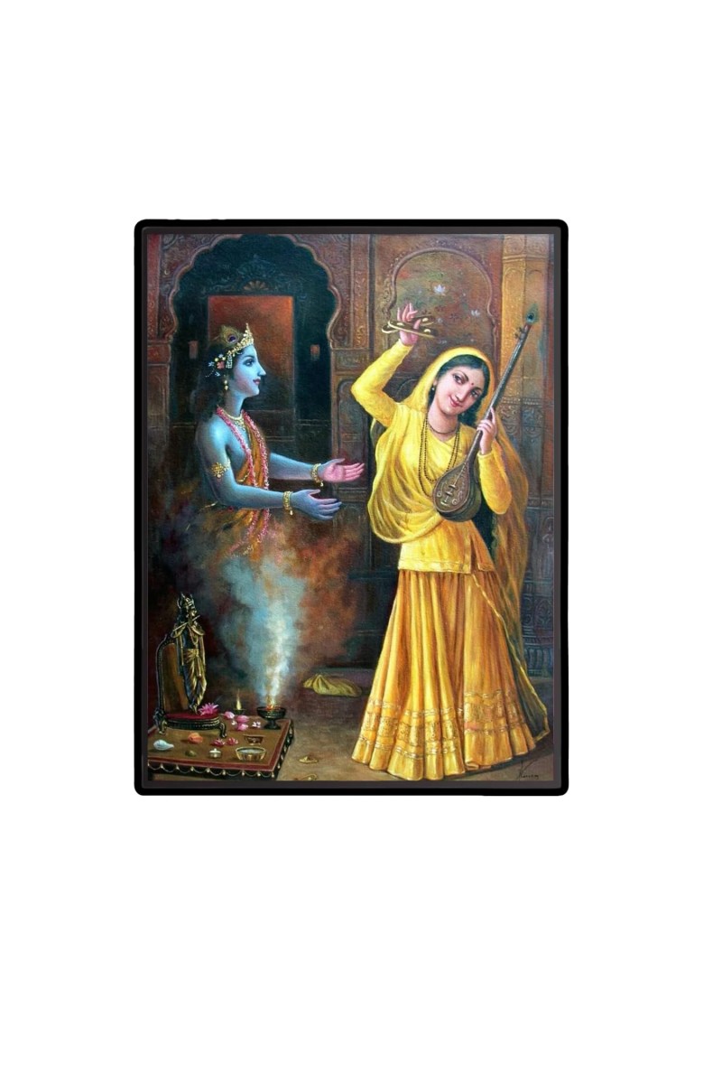 Meera bai Laminated Photo - 5x7 Inches, Divine Blessings for Home & Office and Temple Decoration