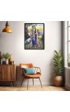 Radha Laminated Photo - 5x7 Inches, Divine Blessings for Home & Office and Temple Decoration