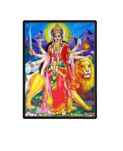 Durga Laminated Photo - 5x7 Inches, Divine Blessings for Home & Office and Temple Decoration