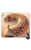 Customized Sand Art Picture Sublimation Mouse Pad | 8 X 7.5 Inch | Smooth Cloth Surface | Non-Slip Rubber Base | Personalized Mousepad for Laptop & Desktop (F17361)