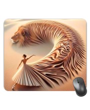 Customized Sand Art Picture Sublimation Mouse Pad | 8 X 7.5 Inch | Smooth Cloth Surface | Non-Slip Rubber Base | Personalized Mousepad for Laptop & Desktop (F17361)