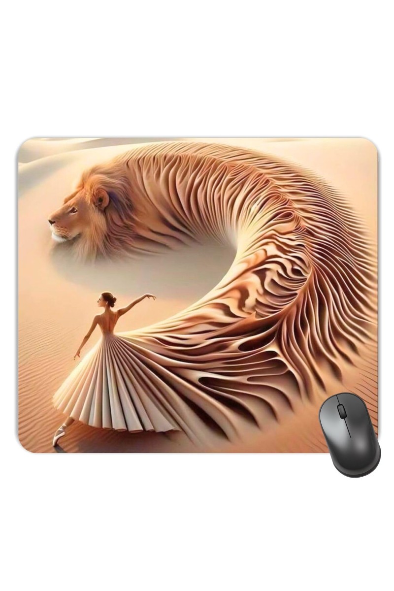Customized Sand Art Picture Sublimation Mouse Pad | 8 X 7.5 Inch | Smooth Cloth Surface | Non-Slip Rubber Base | Personalized Mousepad for Laptop & Desktop (F17361)