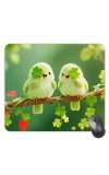 Customized Beautiful Birds Picture Sublimation Mouse Pad | 8 X 7.5 Inch | Smooth Cloth Surface | Non-Slip Rubber Base | Personalized Mousepad for Laptop & Desktop (F17418)