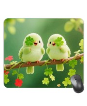 Customized Beautiful Birds Picture Sublimation Mouse Pad | 8 X 7.5 Inch | Smooth Cloth Surface | Non-Slip Rubber Base | Personalized Mousepad for Laptop & Desktop (F17418)