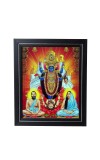 Hitech Sales Maa Kali, Ramakrishna Dev and Sarada Maa Photo Frame for Pooja Room, Temple Decor, Home Decoration and Gift (Wall and Tabletop, Rectangular, Printed Photo, 12 x 14 inches Frame, Brown)