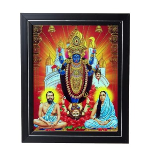 Hitech Sales Maa Kali, Ramakrishna Dev and Sarada Maa Photo Frame for Pooja Room, Temple Decor, Home Decoration and Gift (Wall and Tabletop, Rectangular, Printed Photo, 12 x 14 inches Frame, Brown) Hitech Sales Maa Kali, Ramakrishna Dev and Sarada Maa Photo Frame for Pooja Room, Temple Decor, Home Decoration and Gift (Wall and Tabletop, Rectangular, Printed Photo, 12 x 14 inches Frame, Brown)