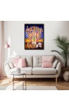 Krishna Virat Roop Avtar Mahabharat Laminated Photo - 9x11 Inches, Divine Blessings for Home & Office and Temple Decoration
