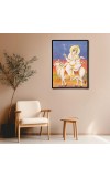 Gauri Ma Laminated Photo - 5x7 Inches, Divine Blessings for Home & Office and Temple Decoration