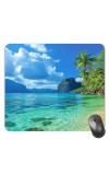Customized Beautiful Sea Picture Sublimation Mouse Pad | 8 X 7.5 Inch | Smooth Cloth Surface | Non-Slip Rubber Base | Personalized Mousepad for Laptop & Desktop (F17091)