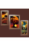 3-Pack Natureâ€™s Timeless Tale painting Photo Frames - 2 Pieces 8x15 Inch & 1 Piece 12x15 Inch - Rustic Wall Art for Home & Office Decor - Botanical Wall Hanging for Living Room, Bedroom, or Wo