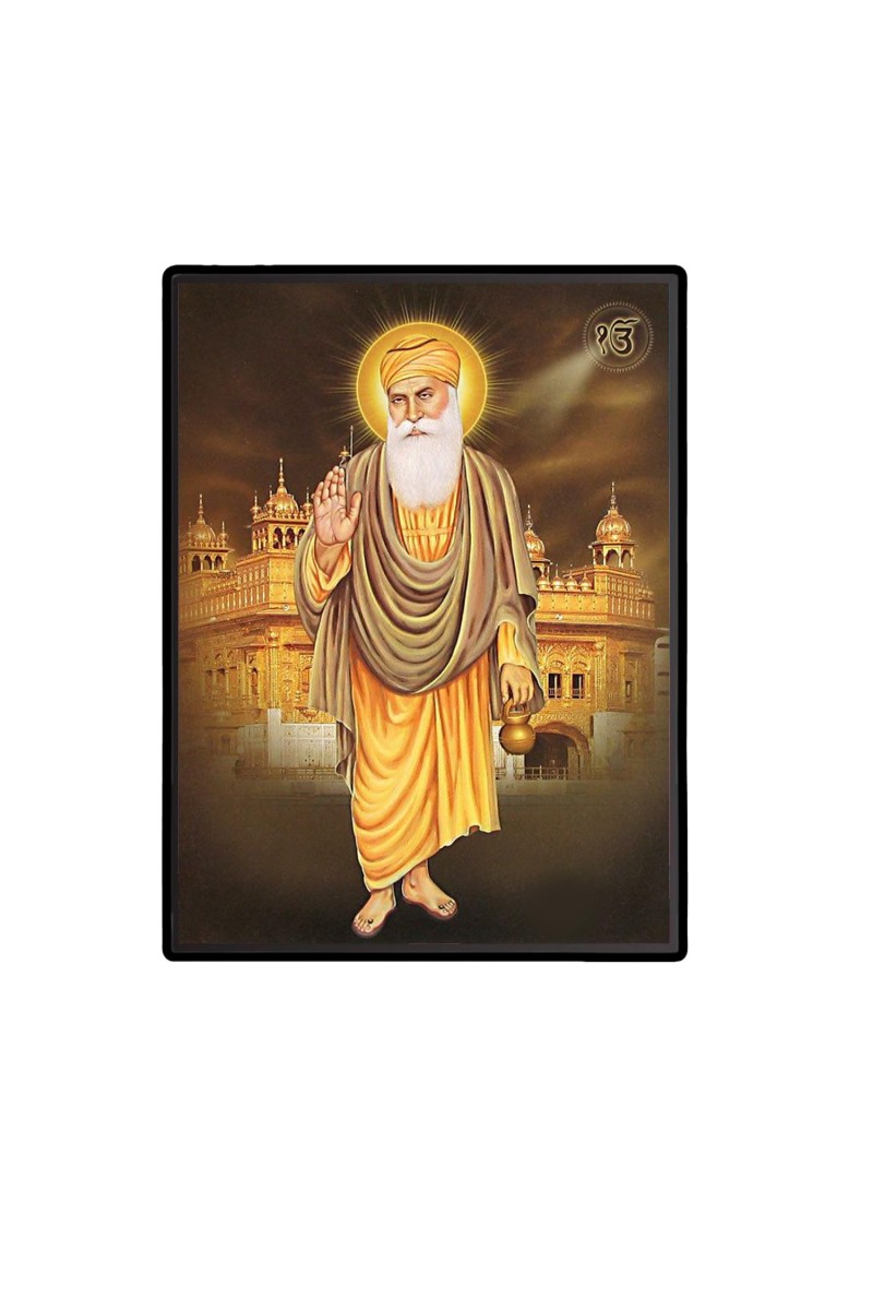 Guru Nanak Dev Ji Laminated Photo - 5x7 Inches, Divine Blessings for Home & Office and Temple Decoration