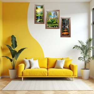 3-Pack The World in a Single Frame Photo Frames - 2 Pieces 12x19 Inch & 1 Piece 16x19 Inch - Rustic Wall Art for Home & Office Decor - Botanical Wall Hanging for Living Room, Bedroom, or Workspa