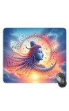 Customized Lord Shiva Picture Sublimation Mouse Pad | 8 X 7.5 Inch | Smooth Cloth Surface | Non-Slip Rubber Base | Personalized Mousepad for Laptop & Desktop (F17023)