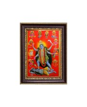 Maa Kali Digital Print Photo 6.7x8.7 inches - Vibrant Religious Wall Art for Home, Office and Temple Decor.