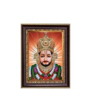 Sri Khatu Shyam Baba Digital Print Photo 6.7x8.7 inches - Vibrant Religious Wall Art for Home, Office and Temple Decor.