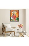 Maa Manasa Laminated Photo - 7x9 Inches, Divine Blessings for Home & Office and Temple Decoration