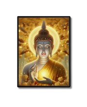 Buddha Laminated Photo - 5x7 Inches, Divine Blessings for Home & Office and Temple Decoration