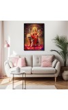 Durga Laminated Photo - 5x7 Inches, Divine Blessings for Home & Office and Temple Decoration