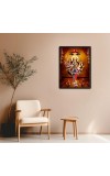 Kalima and Durgama Laminated Photo - 7x9 Inches, Divine Blessings for Home & Office and Temple Decoration