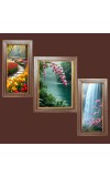 3-Pack Breathtaking view nature Photo Frames - 2 Pieces 8x15 Inch & 1 Piece 12x15 Inch - Rustic Wall Art for Home & Office Decor - Botanical Wall Hanging for Living Room, Bedroom, or Workspace