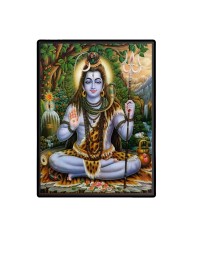 Shiva Laminated Photo - 5x7 Inches, Divine Blessings for Home & Office and Temple Decoration