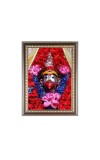 Maa Tara Photo Frame - 10x14 Inches, Brown Wooden Frame for Home, Office & Temple Decoration