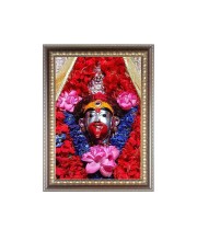 Maa Tara Photo Frame - 10x14 Inches, Brown Wooden Frame for Home, Office & Temple Decoration