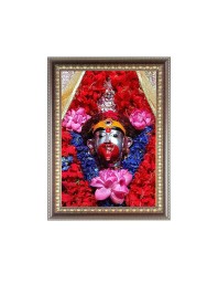 Maa Tara Photo Frame - 14x18 Inches, Brown Wooden Frame for Home, Office & Temple Decoration