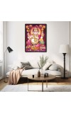 Ganesh Laminated Photo - 5x7 Inches, Divine Blessings for Home & Office and Temple Decoration