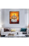 Surya Laminated Photo - 5x7 Inches, Divine Blessings for Home & Office and Temple Decoration