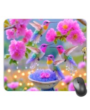 Customized Beautiful Birds Picture Sublimation Mouse Pad | 8 X 7.5 Inch | Smooth Cloth Surface | Non-Slip Rubber Base | Personalized Mousepad for Laptop & Desktop (F17282)