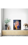 Radha Krishna Laminated Photo - 5x7 Inches, Divine Blessings for Home & Office and Temple Decoration