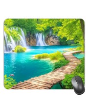 Customized Serenity of Nature Picture Sublimation Mouse Pad | 8 X 7.5 Inch | Smooth Cloth Surface | Non-Slip Rubber Base | Personalized Mousepad for Laptop & Desktop (F17099)