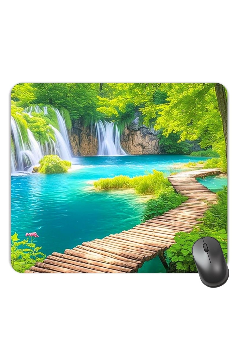Customized Serenity of Nature Picture Sublimation Mouse Pad | 8 X 7.5 Inch | Smooth Cloth Surface | Non-Slip Rubber Base | Personalized Mousepad for Laptop & Desktop (F17099)
