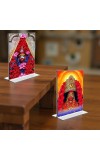 Tara Debi Acrylic T-Style Photo Stand - 9x11 Inches, Compact and Stylish Spiritual Display, easily change 2 photos (Pack of 1)