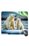 Customized White Bear Picture Sublimation Mouse Pad | 8 X 7.5 Inch | Smooth Cloth Surface | Non-Slip Rubber Base | Personalized Mousepad for Laptop & Desktop (F17350)