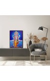 Vishnu Laminated Photo - 5x7 Inches, Divine Blessings for Home & Office and Temple Decoration