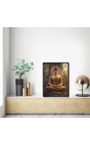 Buddha Laminated Photo - 5x7 Inches, Divine Blessings for Home & Office and Temple Decoration